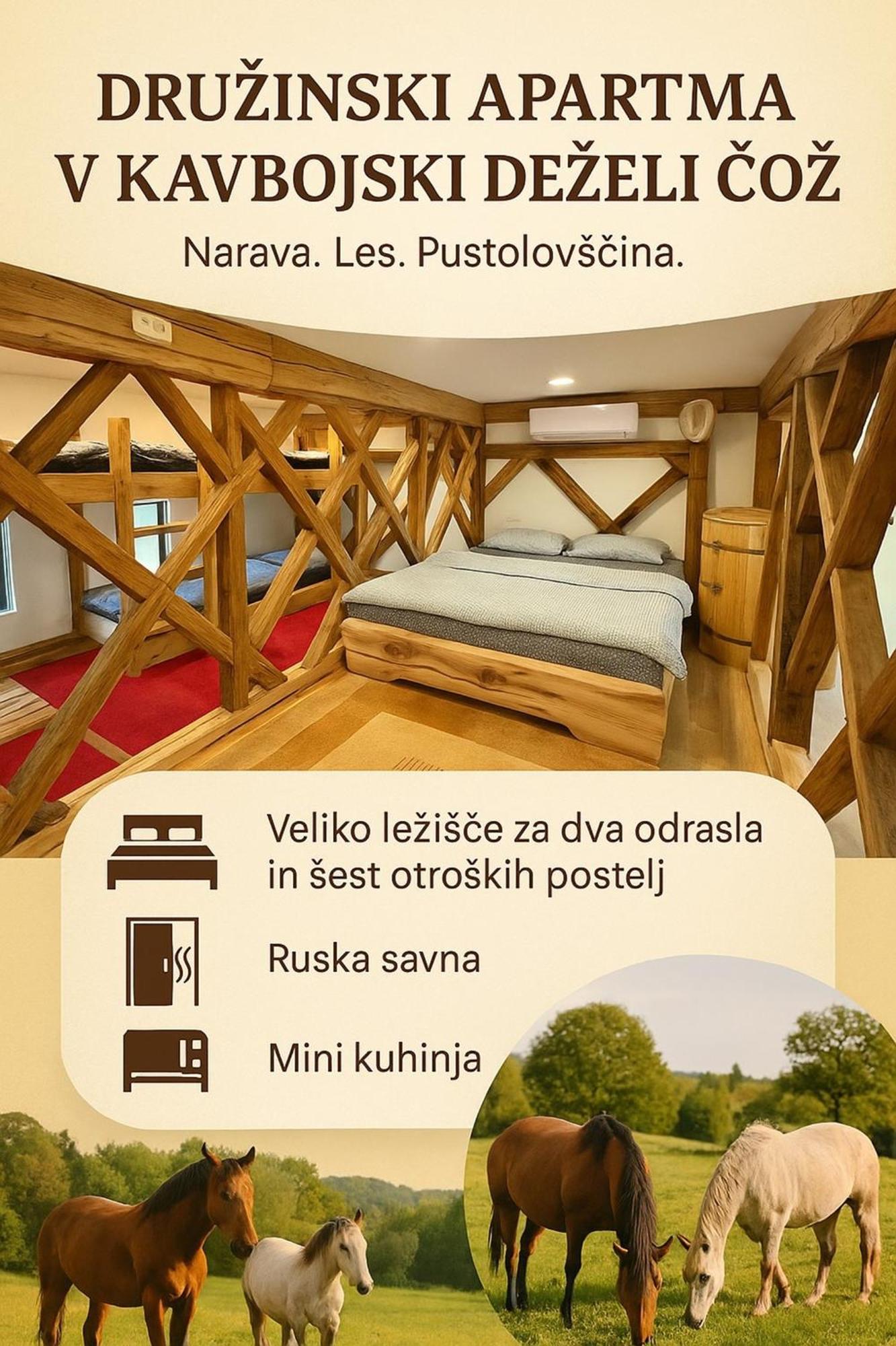 Cowboy'S Land Hotel Visnja Gora Værelse billede